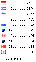 visitors by country counter