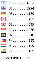 visitors by country counter