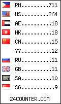 visitors by country counter