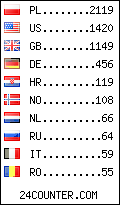 visitors by country counter