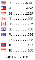 visitors by country counter