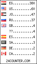 visitors by country counter