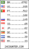 visitors by country counter