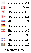 visitors by country counter