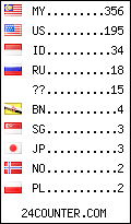 visitors by country counter