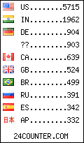 visitors by country counter