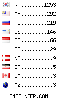 visitors by country counter