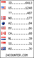 visitors by country counter