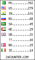 visitors by country counter