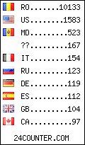 visitors by country counter