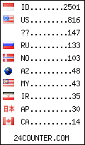 visitors by country counter