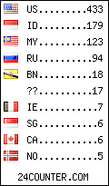 visitors by country counter