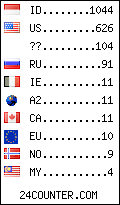 visitors by country counter