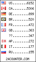 visitors by country counter