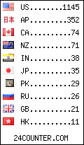 visitors by country counter