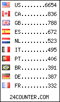 visitors by country counter