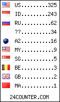 visitors by country counter