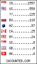 visitors by country counter