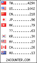 visitors by country counter