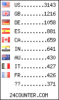 visitors by country counter