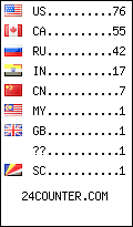 visitors by country counter