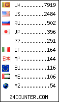 visitors by country counter