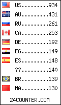 visitors by country counter