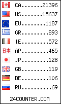 visitors by country counter