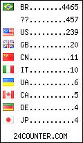 visitors by country counter