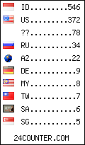 visitors by country counter