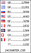 visitors by country counter