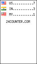visitors by country counter