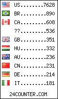 visitors by country counter