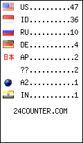 visitors by country counter