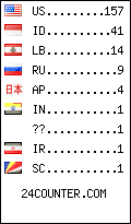 visitors by country counter