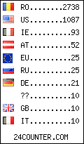 visitors by country counter