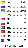 visitors by country counter