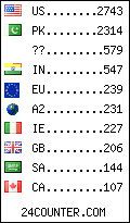 visitors by country counter