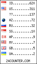 visitors by country counter