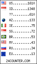 visitors by country counter