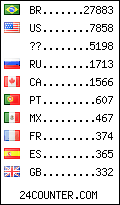visitors by country counter