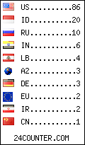 visitors by country counter