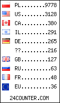 visitors by country counter