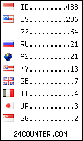 visitors by country counter