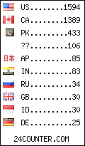 visitors by country counter