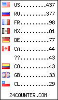 visitors by country counter