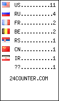 visitors by country counter