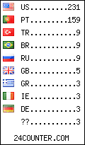 visitors by country counter