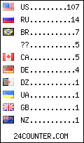 visitors by country counter