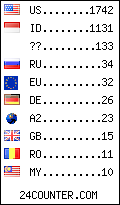 visitors by country counter